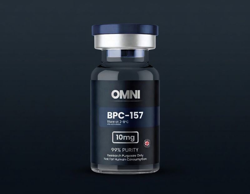 BPC-157 10mg research peptide vial — research grade, laboratory use only