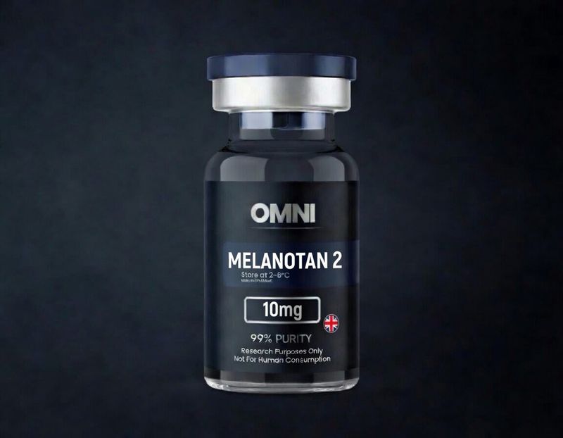 Melanotan 2 10mg research peptide vial — research grade, laboratory use only